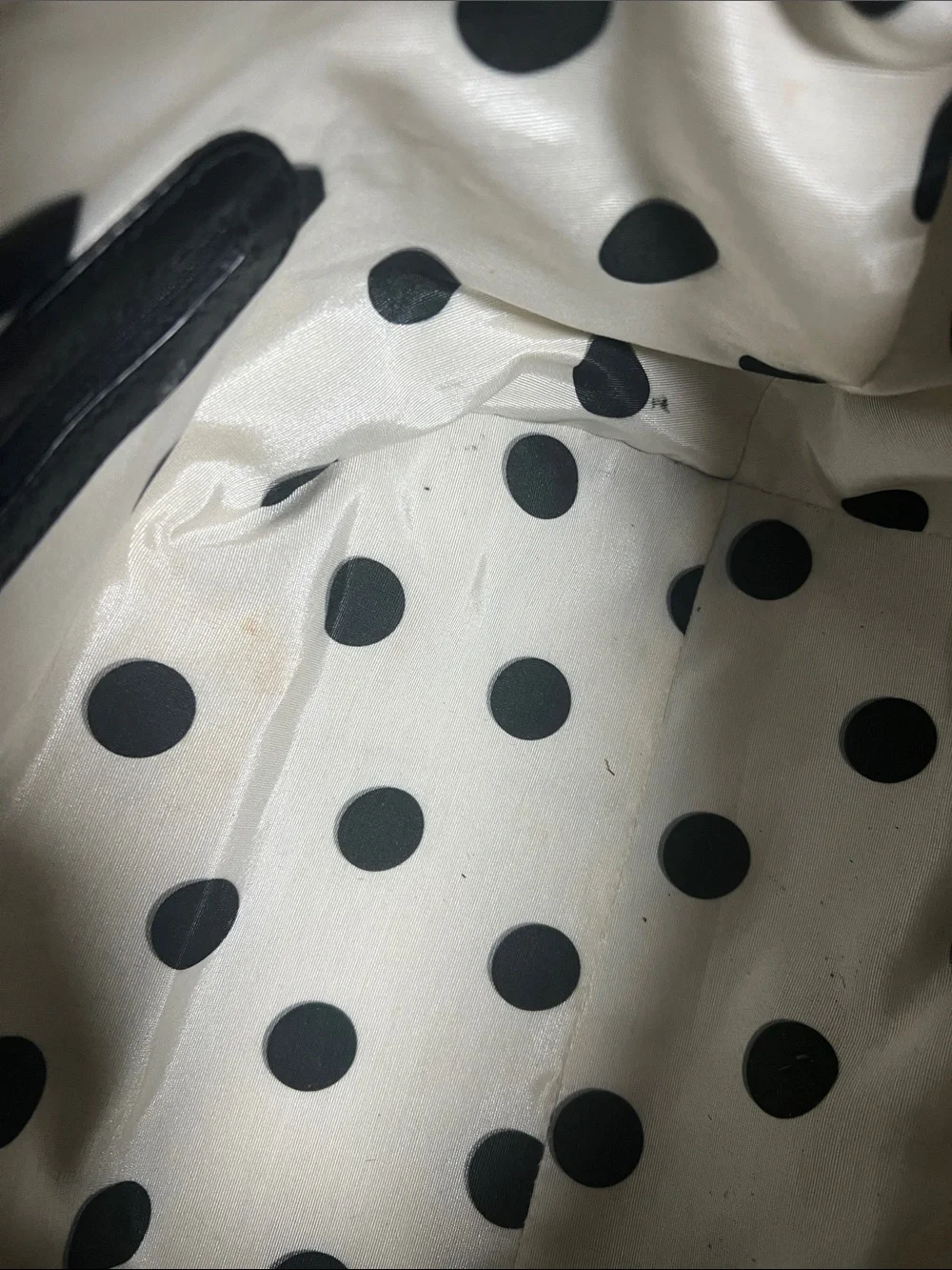 kate spade Black Polka Dot Bow Hobo Bag